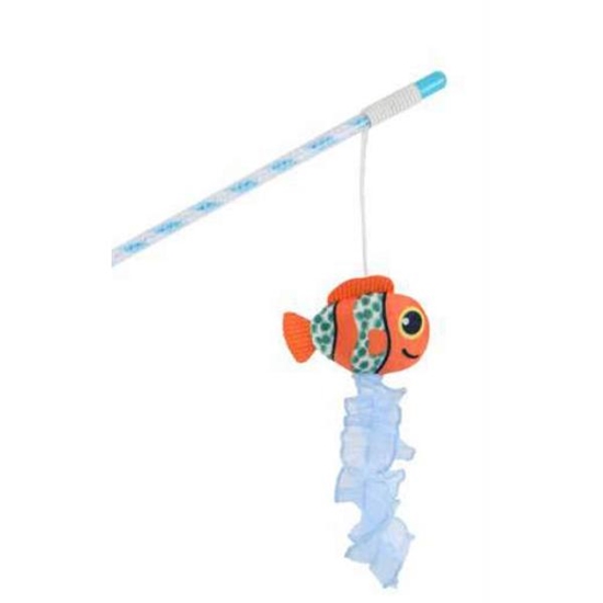 Picture of LeoPet Colourful Cat Wand with Plush Sea Animal